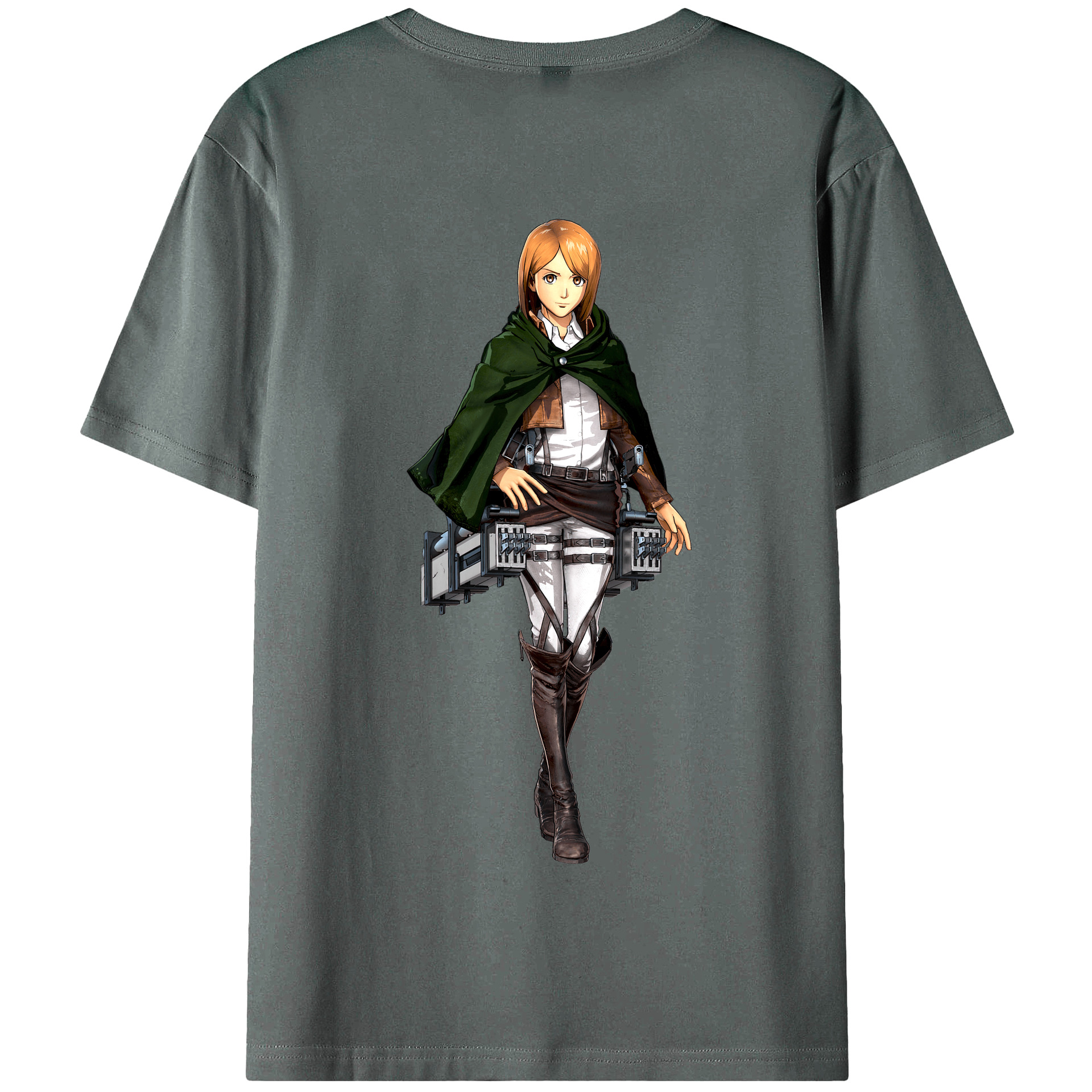 （画像用） 進撃の巨人 ペトラ·ラル Attack on Titan Petra Rall 綿100％半袖Tシャツ（背面プリント）